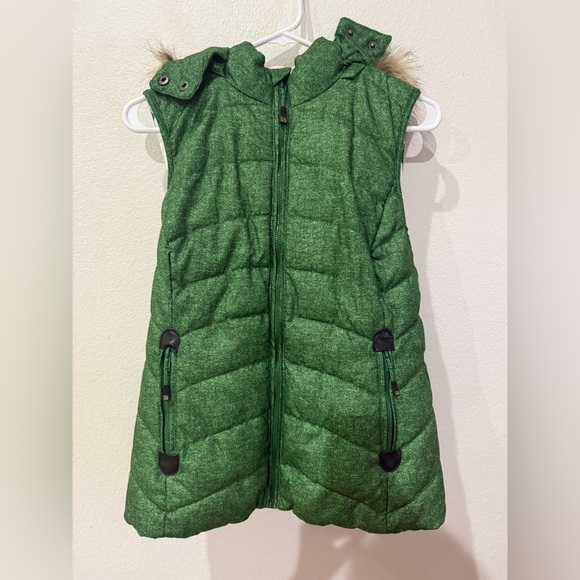 Green Tea Puffer Vest - Picture 1 of 6